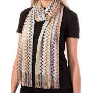 BNWT Missoni Multicolor Zig Zag Scarf